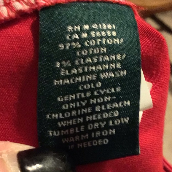 Lauren Ralph Lauren Red Straight Leg Pants - Picture 4 of 5